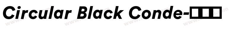 Circular Black Conde字体转换